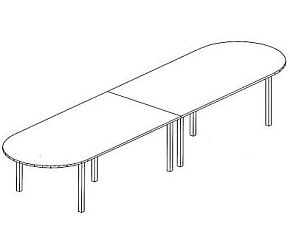 B50 Boardroom Table 3200 x 1200