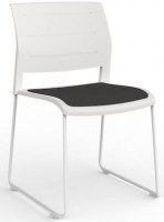 Game White Chair Upholstered Seat