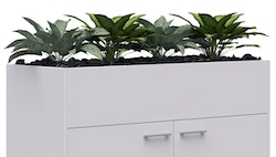 White Planter 1200 Artificial Plants
