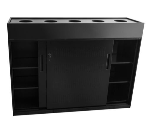 Slider Black Storage Unit