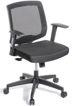 Media Meeting Chair – fabric office chair with breathable mesh for NZ firms.