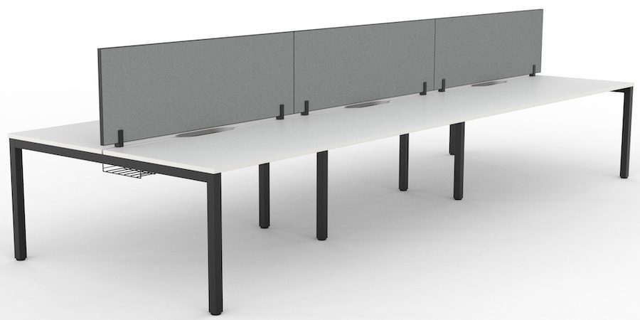 Cubit System Double Sided 1500 Desk 6 Person