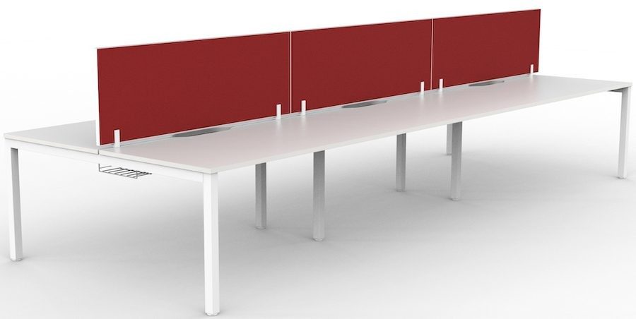 Cubit System Double Sided 1500 Desk 6 Person