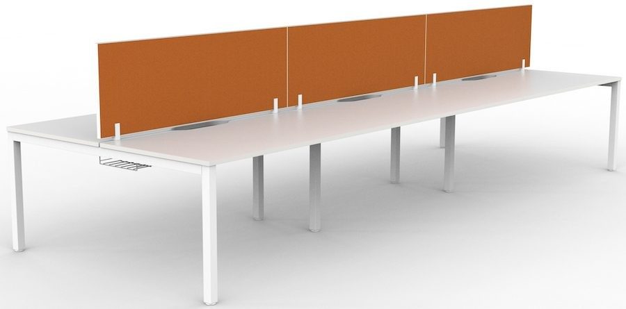Cubit System Double Sided 1500 Desk 6 Person