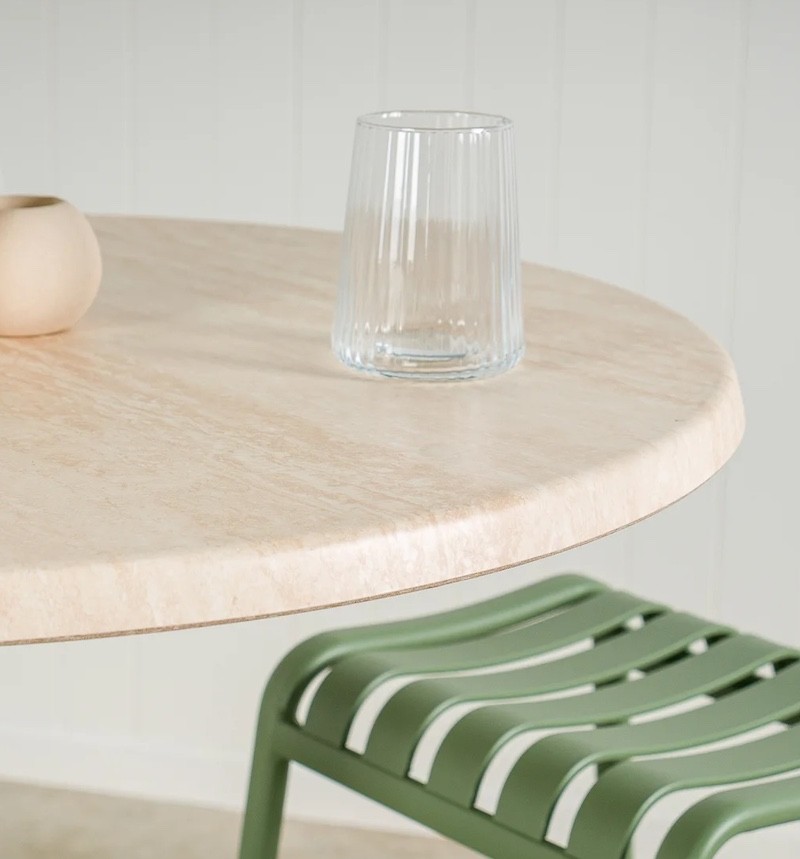 Toulouse Table Top Travertine 80cm Diameter