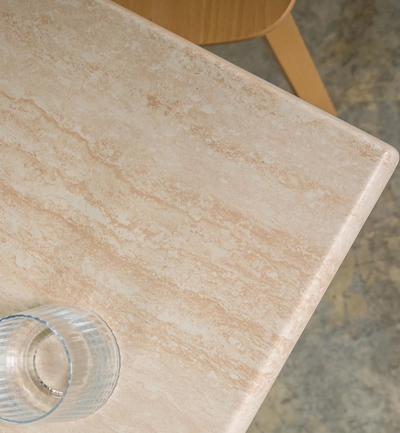 Toulouse Table Top Travertine 70cm Square
