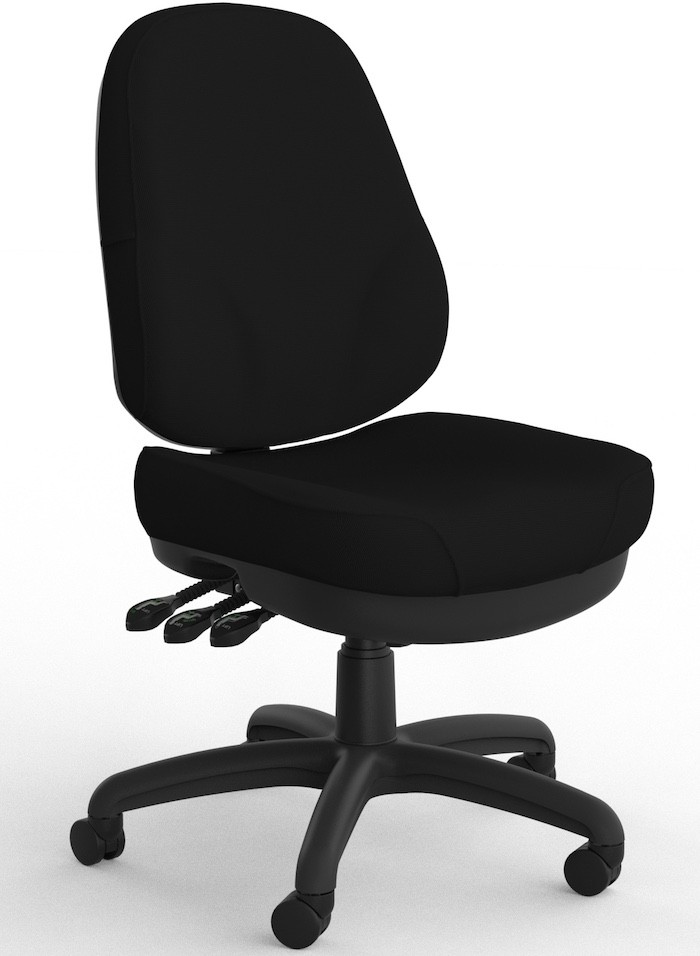 Veda Heavy Duty Office Chair Breathe Black