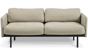 Leo 2-Seater Sofa – natural oatmeal sofa with plush comfort for NZ hospitality.