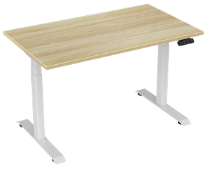 Haven Electric Standing Desk 1200x700, compact size, twin motors, 140kg capacity, for office professionals.