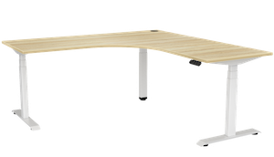 Haven Electric Standing Workstation 1800x1800x700, spacious, twin motors, 140kg capacity, for office professionals.