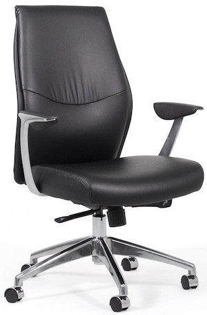 Executive Ignite Midback Chair, 140kg rating, PU upholstery for professional offices.