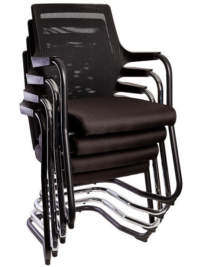 Affari Cantilever Chair Chrome
