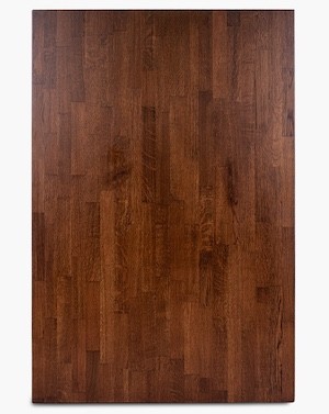 Dark oak 120x80cm solid oak table top with natural wood grain and 32mm thickness