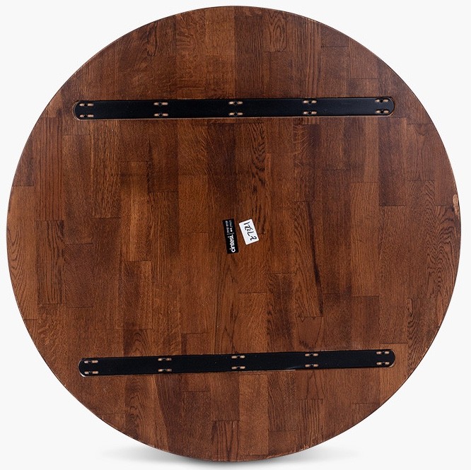 Solid Oak Table Top 100cm Round Dark Oak