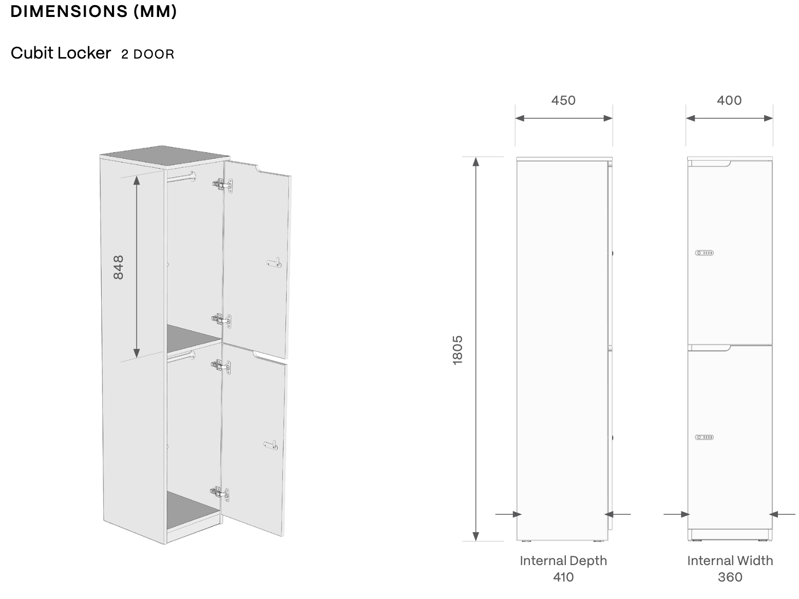Cubit 2 Door Locker