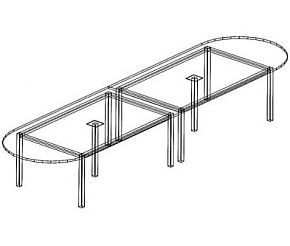 B50 Boardroom Table 4800 x 1200
