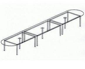 B50 Boardroom Table 6400 x 1200