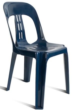 Barrel PVC Chair Navy