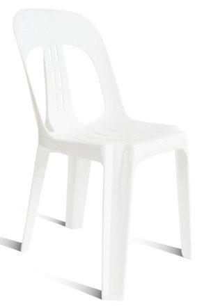 Barrel PVC Chair White