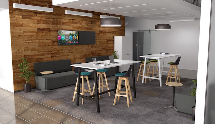 CBL Bar Leaner Black 1800x900