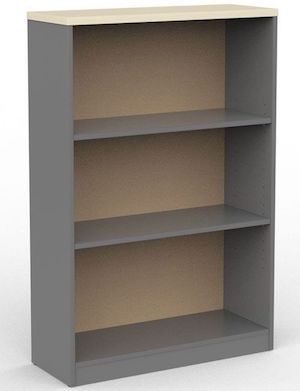 EKO 1200 Bookcase - Nordic Maple/Silver