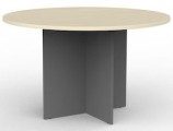 EKO 1200 Meeting Table - Nordic Maple/Silver