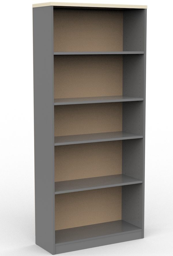 EKO 1800 Bookcase - Nordic Maple/Silver