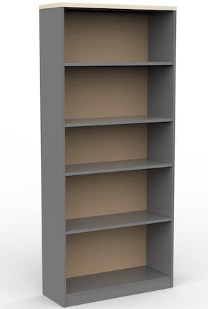 EKO 1800 Bookcase - Nordic Maple/Silver