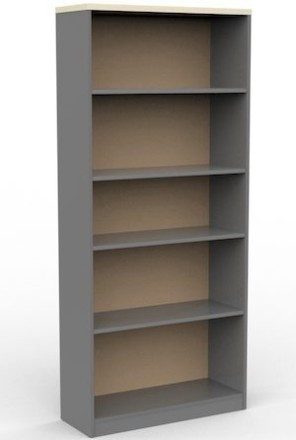 EKO 1800 Bookcase - Nordic Maple/Silver
