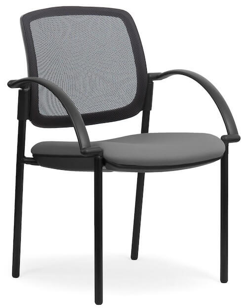 Eura Black Mesh Chair + Arms