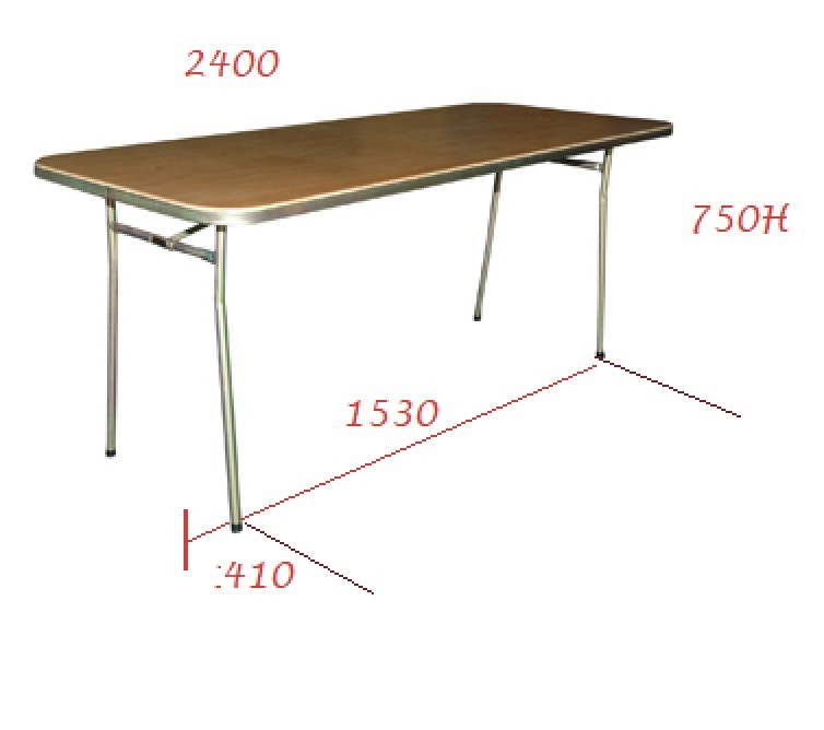HDS Folding Table 2400 x 750