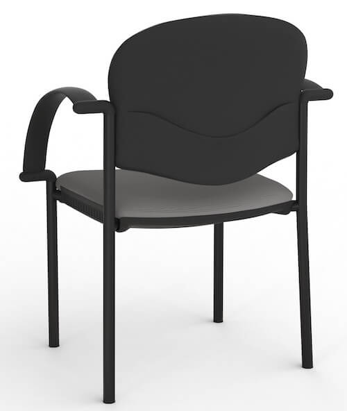 Jaz Black Chair + Arms