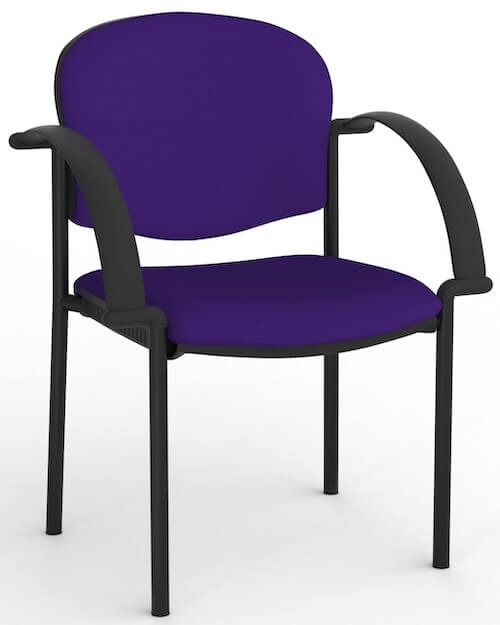 Jaz Black Chair + Arms
