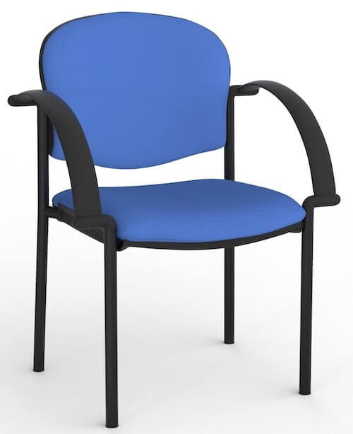 Jaz Black Chair + Arms