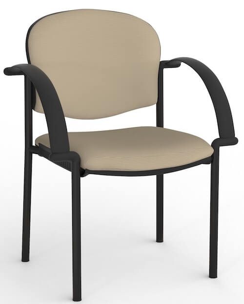Jaz Black Chair + Arms