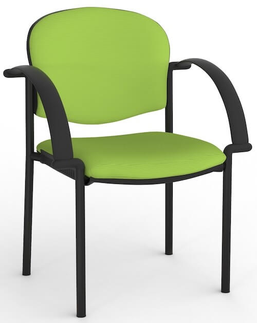 Jaz Black Chair + Arms