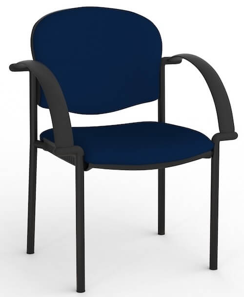 Jaz Black Chair + Arms