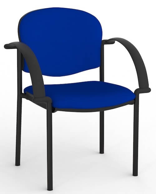 Jaz Black Chair + Arms