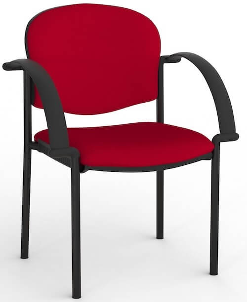 Jaz Black Chair + Arms