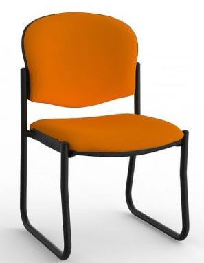 Jaz Black Skid Chair