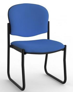 Jaz Black Skid Chair