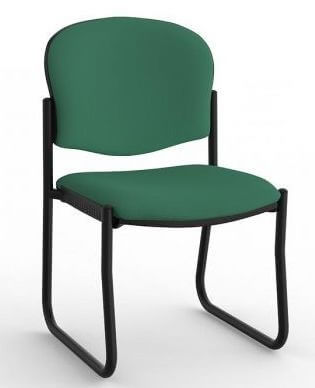 Jaz Black Skid Chair