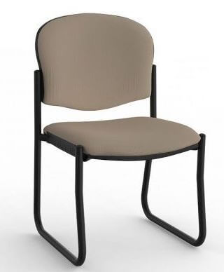 Jaz Black Skid Chair