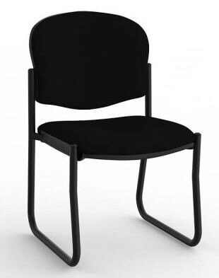 Jaz Black Skid Chair