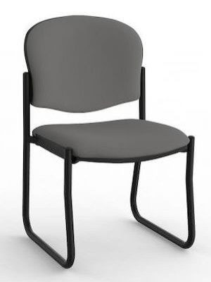 Jaz Black Skid Chair