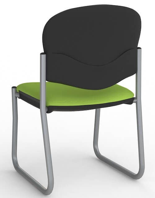Jaz Silver Skid Chair