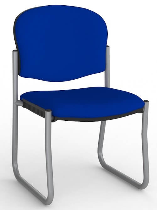 Jaz Silver Skid Chair