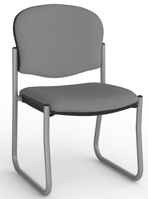 Jaz Silver Skid Chair