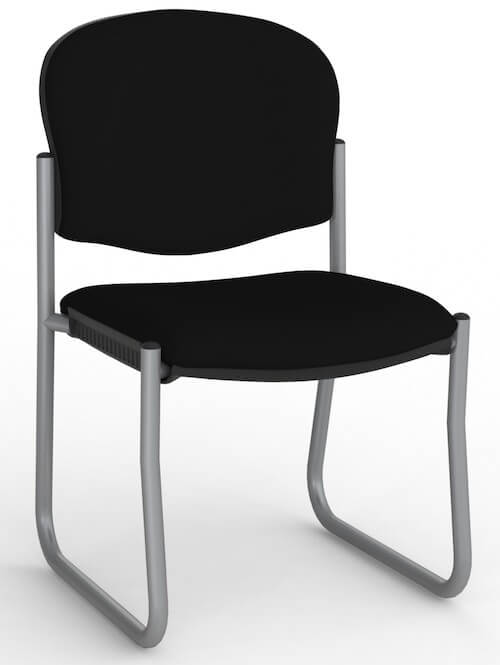 Jaz Silver Skid Chair