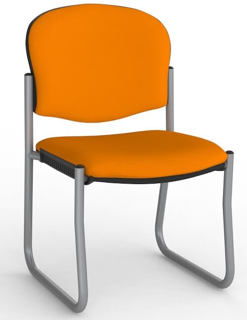 Jaz Silver Skid Chair
